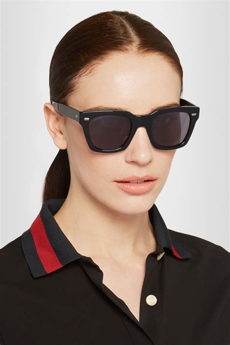 gucci logo square acetate sunglasses|Gucci sunglasses price.